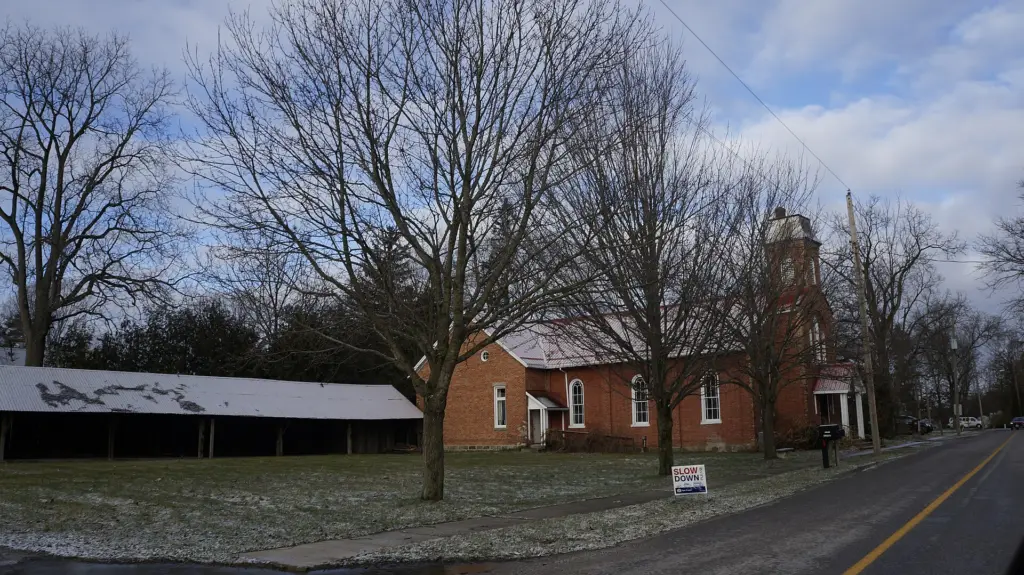 The former Lynedoch United Church, in the hamlet where the new belt began.